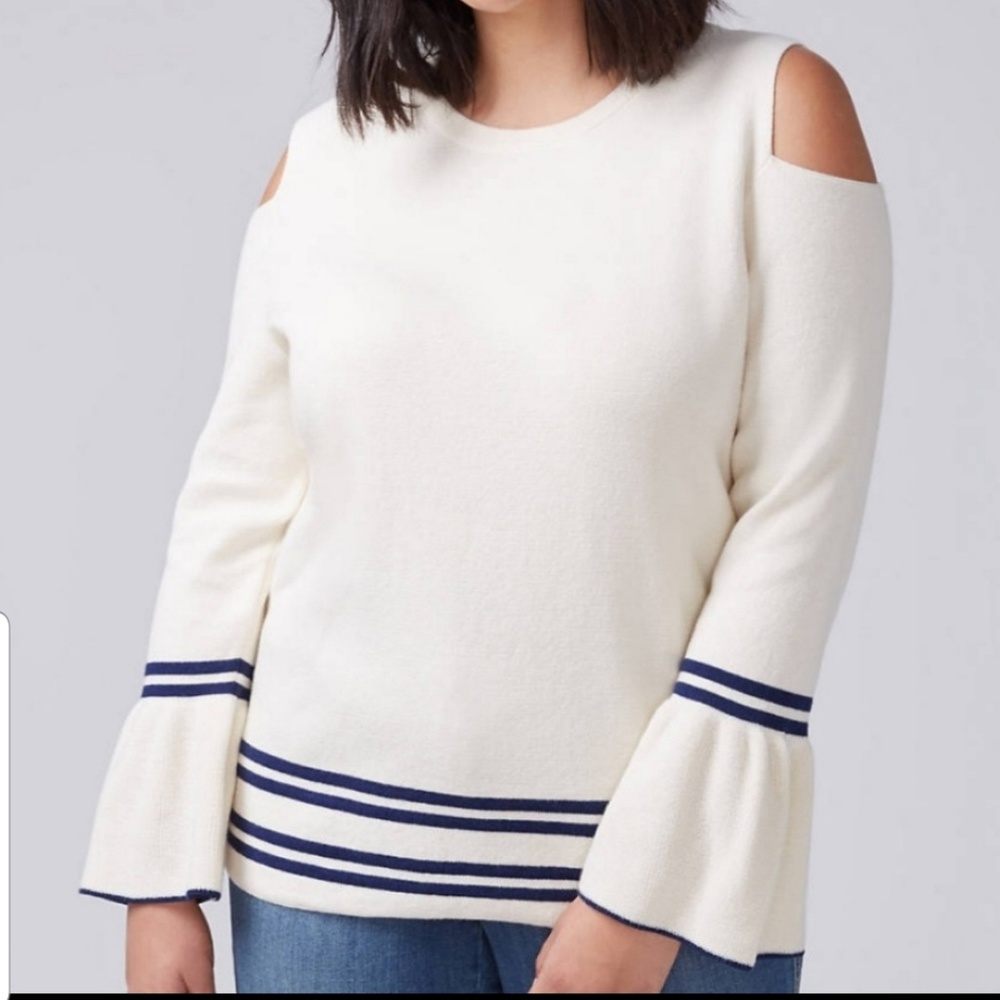 NWT Lane Bryant Cold Shoulder Sweater